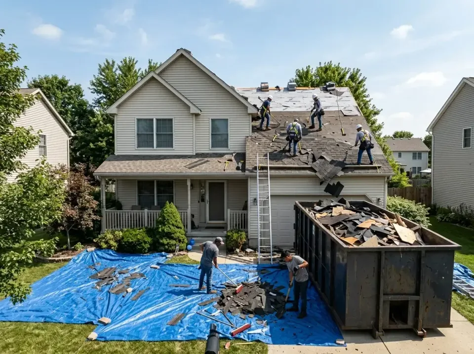 roof-replacement-debris-remova-004 — frequently asked questions, Cheapest Dumpster Rentals in Smithville-Sanders, IN
